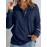 Plus Size, Elegant Women's Sweater- Long Sleeve Loose Sweater with Button Closure, Soft Everyday and Formal Top Suitable Autumn and Winter Seasons, Stylish Office Party Wear- Women's Sweater, Women's Sweater, Casual Winter Clothing, Classic Knitwear