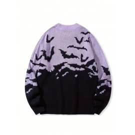 New Stylish Versatile Casual Men's Halloween Knit Pullover