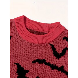 New Stylish Versatile Casual Men's Halloween Knit Pullover