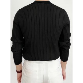 New Cross-Border Men's Pullover Knit Sweater