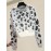 New Loose Fit Outerwear Small Size Pullover Top | Round Neck Beaded Leopard Print Thickened Sweater Women, Long Sleeve, Color Block, Geometric-pattern, Casual Style, Crew Neck, Brand: SCACTO