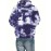 Unisex Novelty Hip-Hop Hoodie for Men, Featuring a 3D Purple Tie-Dye Graphic, a Pullover Design with a Large Pocket, Perfect for Comfortable Wear, Plus Size