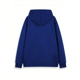 Men's Large Hooded Sweatshirt - Personalized Logo/Text/Design Printing on Left Chest & Back, Bulk Orders for Team Uniforms, School Jackets, Couples Matching - Relaxed Fit Logo Printing Service (Logo/Text/Graphic), PLUS SIZE