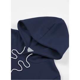 Men's Large Hooded Sweatshirt - Personalized Logo/Text/Design Printing on Left Chest & Back, Bulk Orders for Team Uniforms, School Jackets, Couples Matching - Relaxed Fit Logo Printing Service (Logo/Text/Graphic), PLUS SIZE