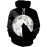 Men's Wolf and Full Moon Pattern Hoodie- Streetwear Pullover Sweatshirt with Hood, Long Sleeve Autumn Winter Cold Weather Jacket, Adjustable Zipper Hood- Men's Urban Outdoor Clothing, Casual Wear, Strong Print, Comfortable Fabric, Casual Wear, PLUS