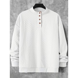 Spring and Autumn Oversized Men's Casual Sweatshirt Jacket, Fashionable Soft Comfortable Outerwear, PLUS SIZE
