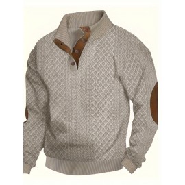 Spring and Autumn Oversized Men's Casual Sweatshirt Jacket, Fashionable Soft Comfortable Outerwear, PLUS SIZE