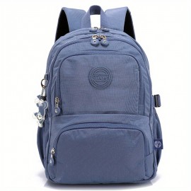Women'S Minimalist Backpack - Lightweight Everyday Backpack with Snap Closure, Spacious Main Compartment & Front Pocket - Durable Polyester Bag for Women, School, Travel, Work, Commute - Elegant Red Backpack for Everyday & Formal Use, Backpack for Travel, Work Essentials, Sleek Design, Sturdy Construction, Daily Commuters, Casual Style, Highquality Fabric, Office Workers, Travel Essentials, Commuter Backpack, Reliable Clip, Busy Professionals