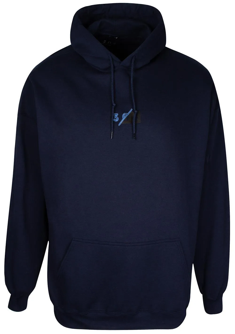 304 Split Blue Logo Hoody - Navy