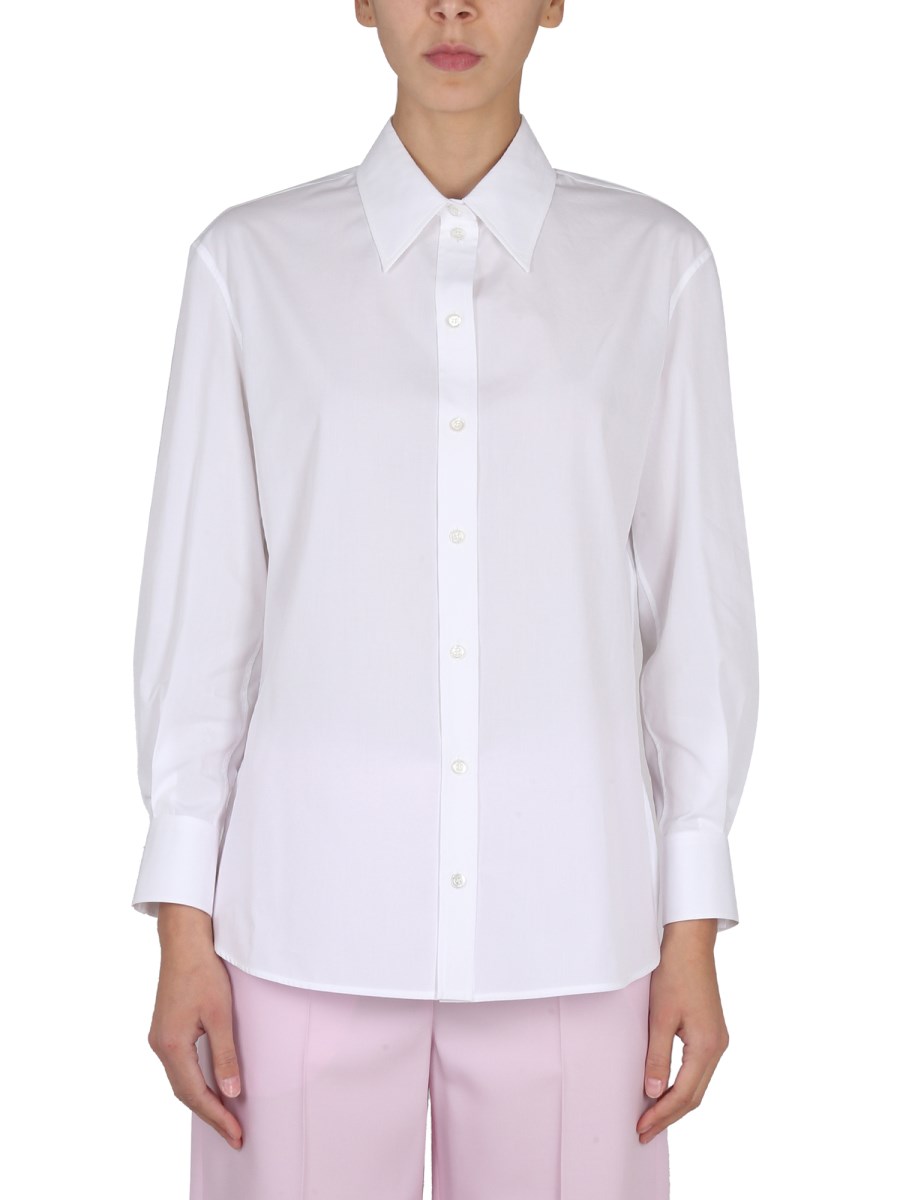 ALEXANDER McQUEEN    COTTON POPLIN SHIRT