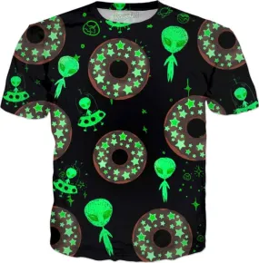 Alien Space Donut All Over Print T-Shirt