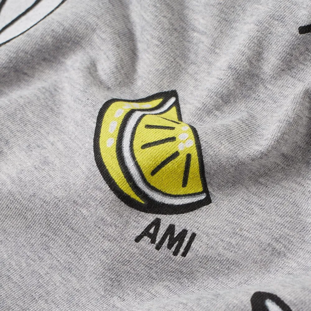 AMI All Over Lemon TeeGrey