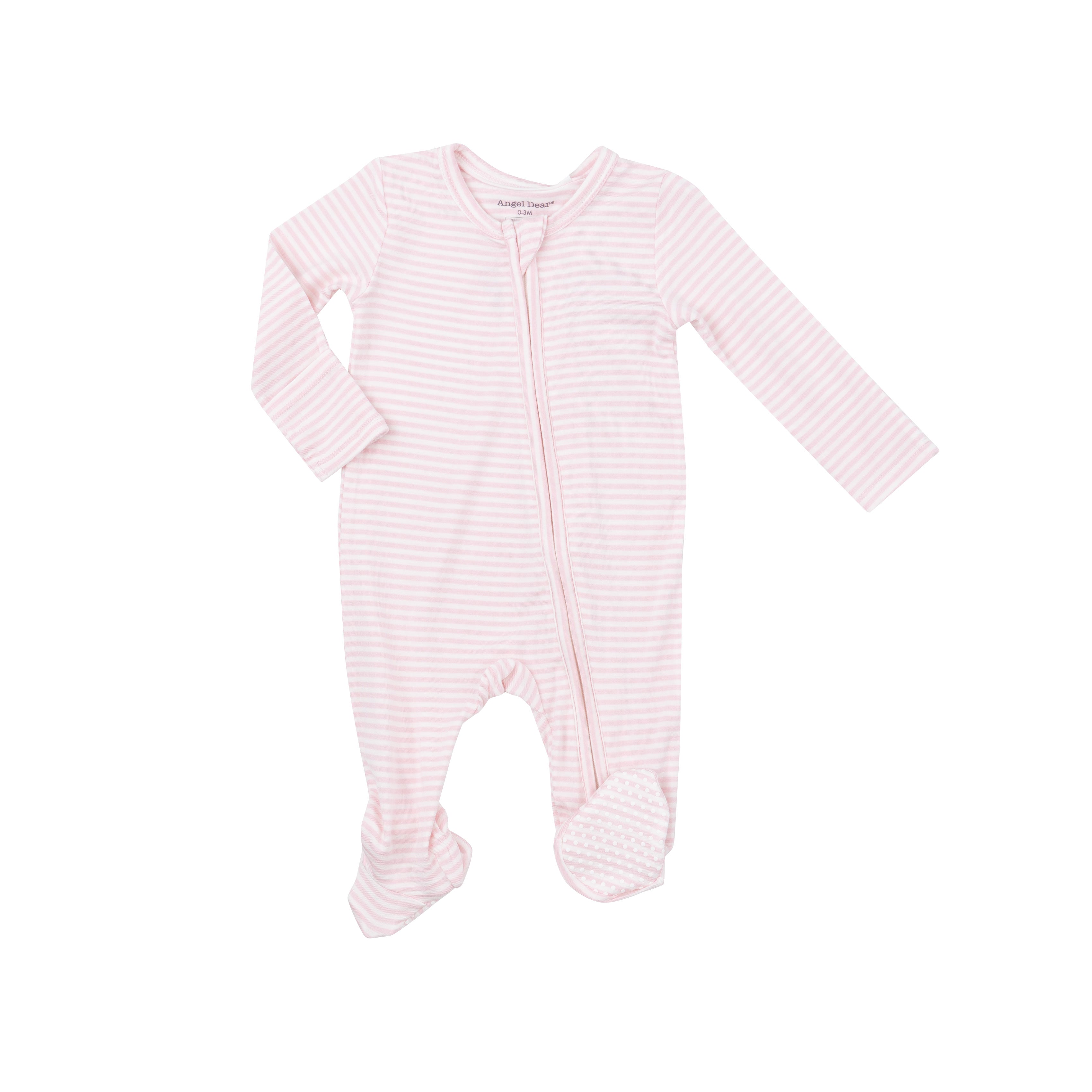 Angel Dear - Baby Pajamas - Pink Stripe