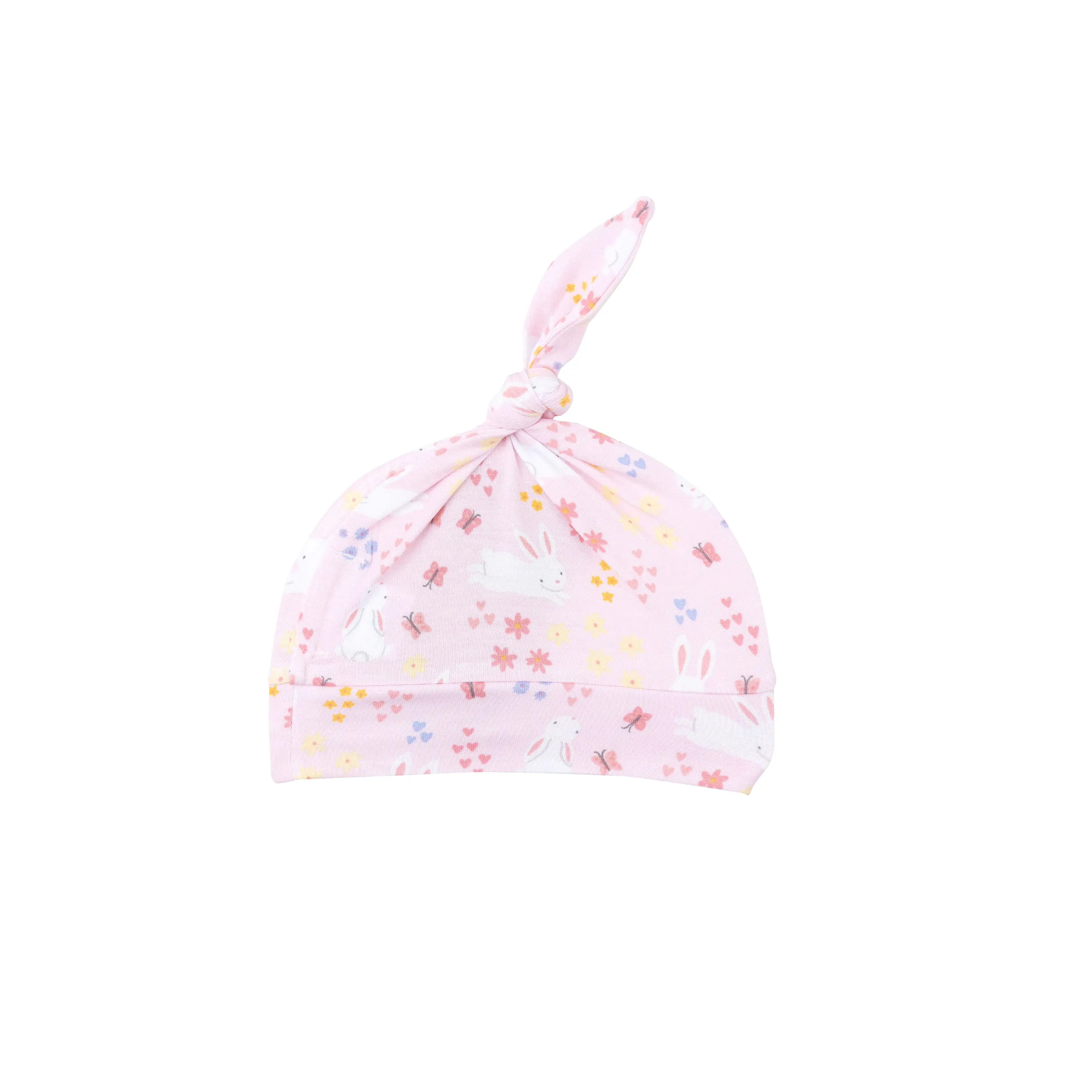 Angel Dear - Pink Bunny Meadow Knotted Hat