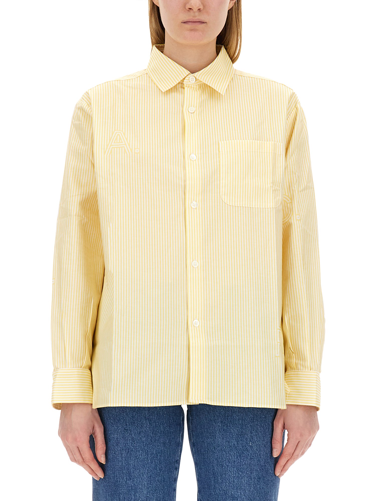 A.P.C.    COTTON POPLIN SELA SHIRT