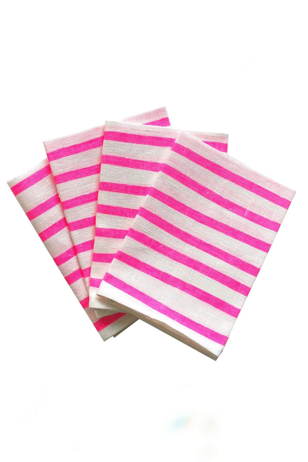 AQUA DOOR DESIGNS TURKISH STRIPE NAPKINS PINK