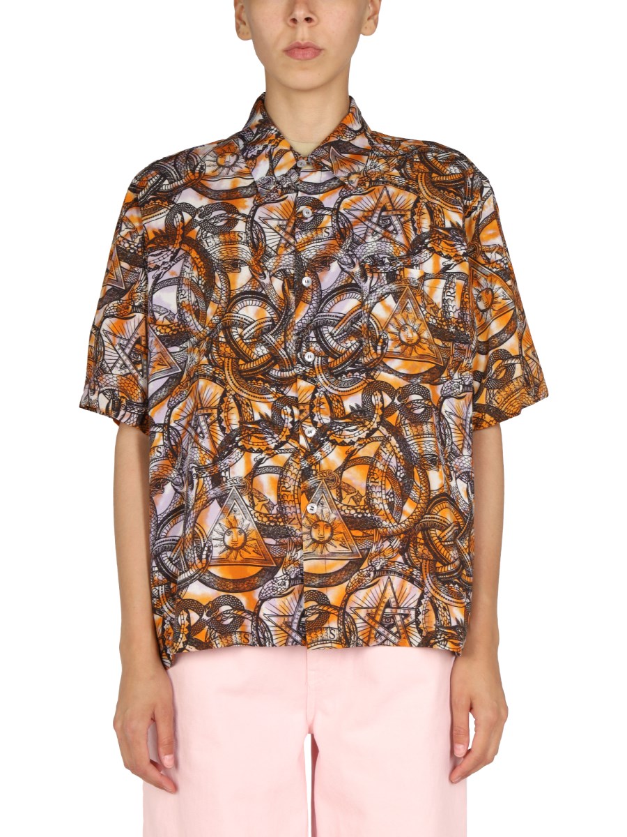 ARIES    VISCOSE ALL OVER PRINT SHIRT