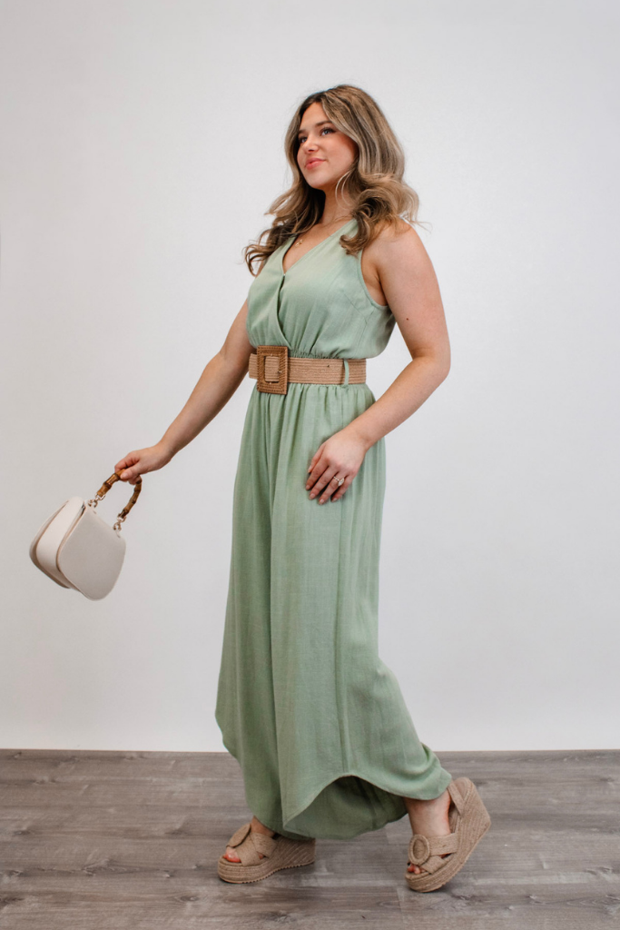 Aruba Nights Linen Jumpsuit