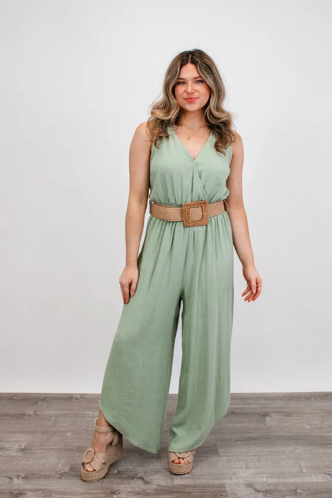 Aruba Nights Linen Jumpsuit