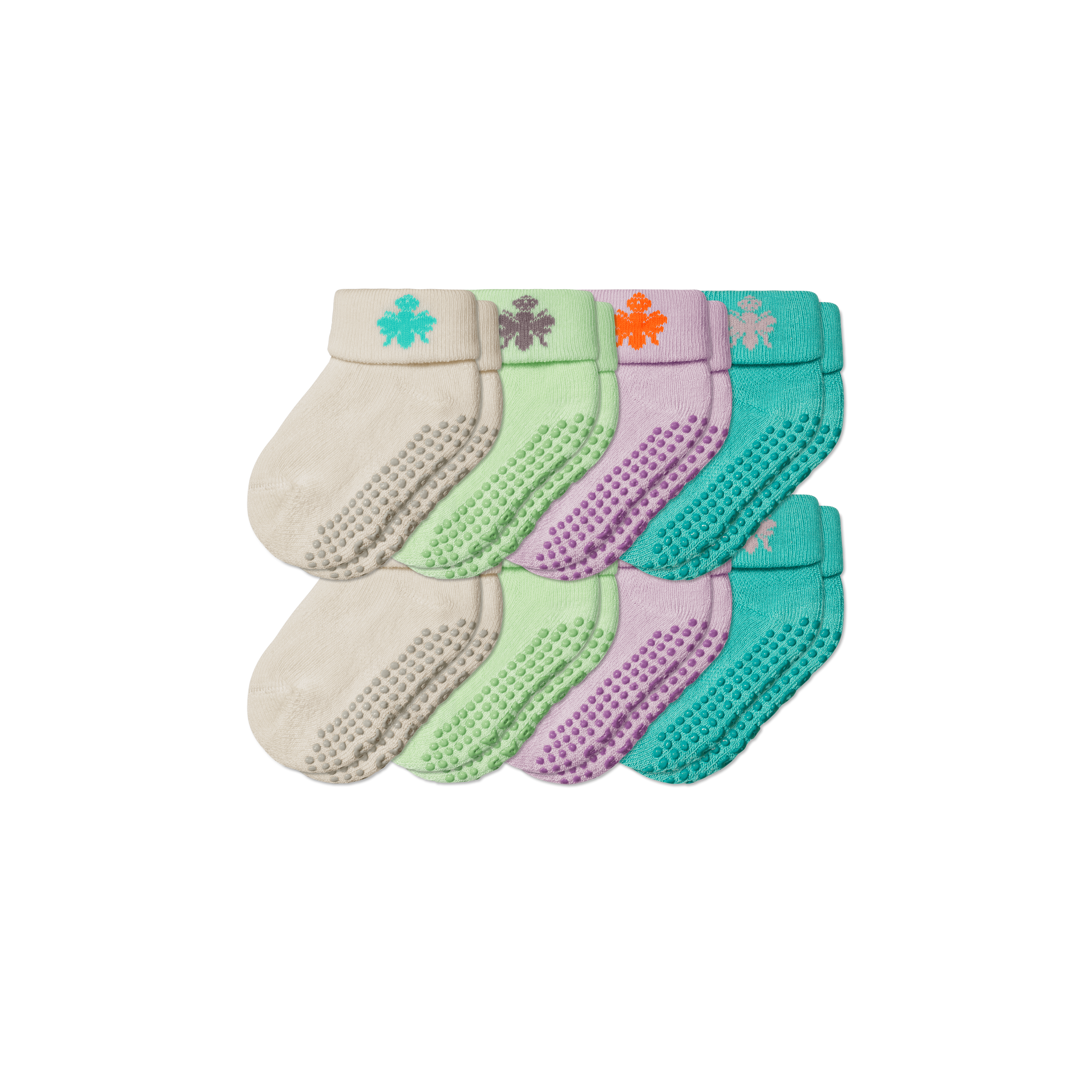 Baby Gripper Socks 8-Pack (6-12 Months)