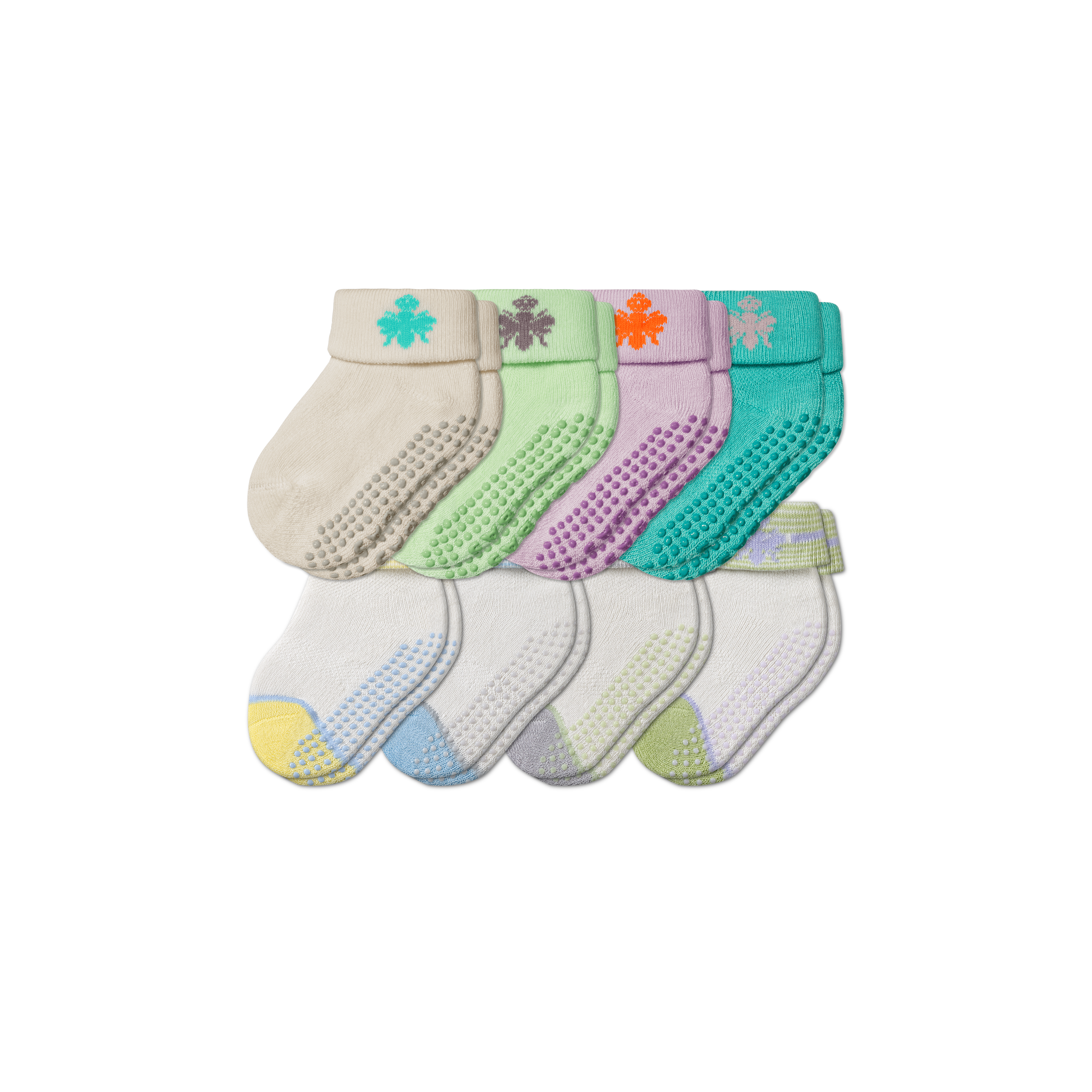 Baby Gripper Socks 8-Pack (6-12 Months)