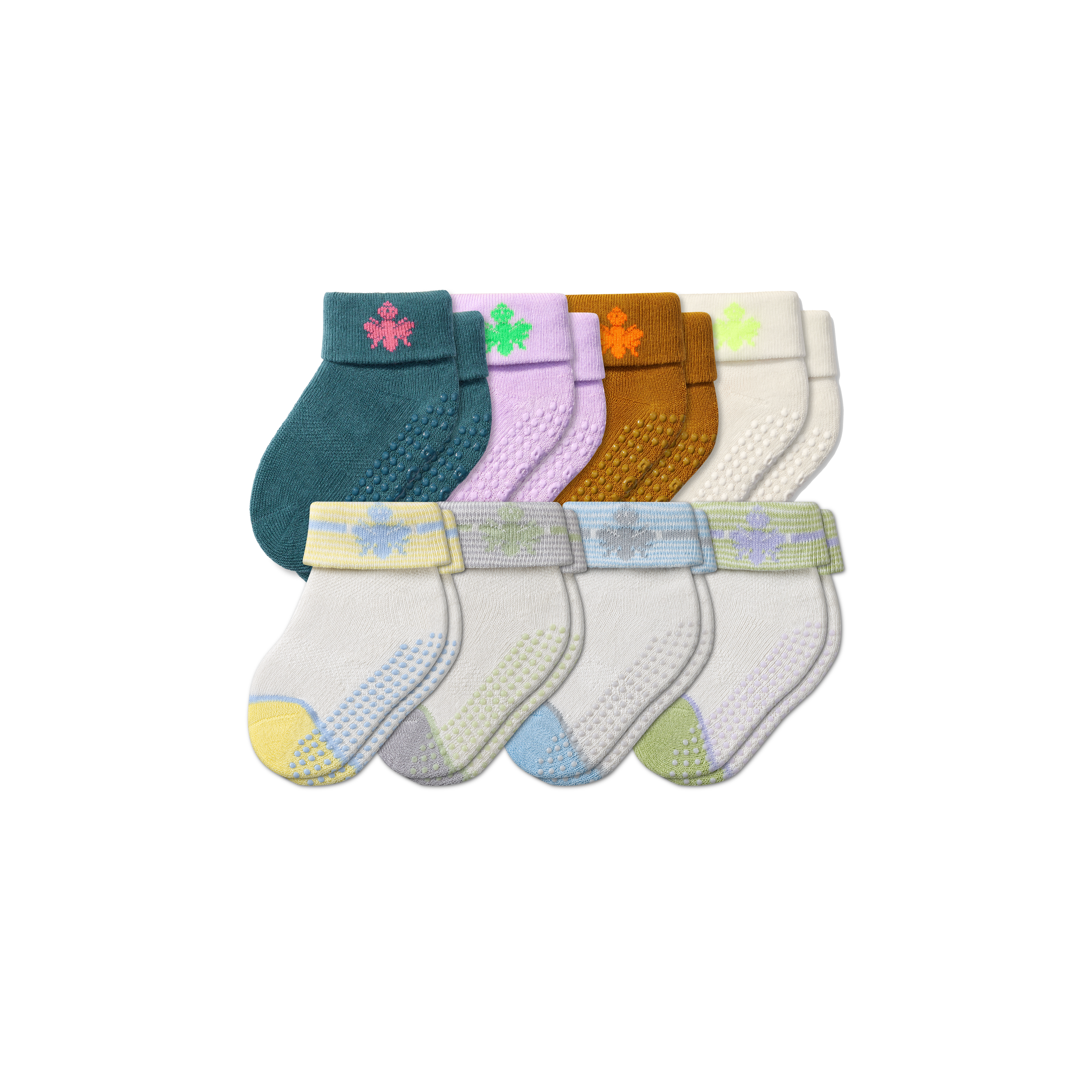 Baby Gripper Socks 8-Pack (6-12 Months)