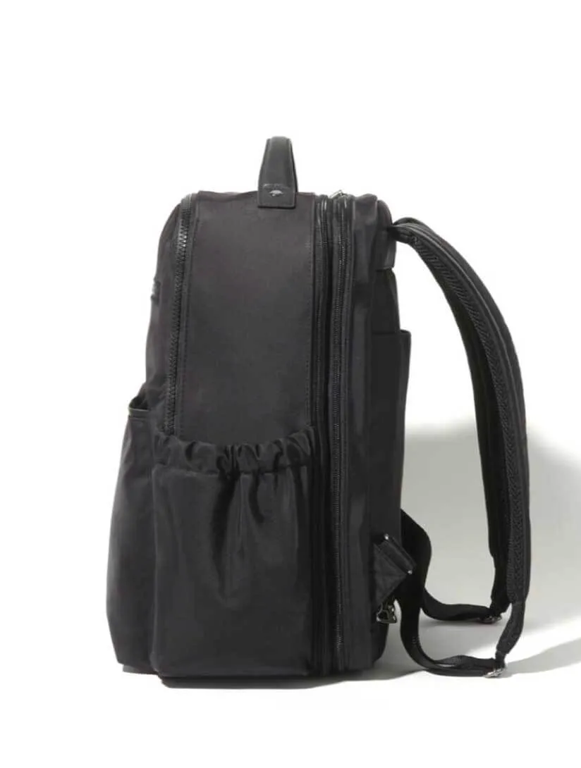 Baggallini Tribeca Expandable Laptop Backpack in Black Twill