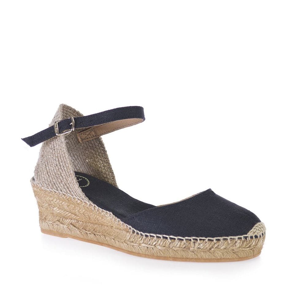 Basic Linen Wedge Espadrille for Women - Romina