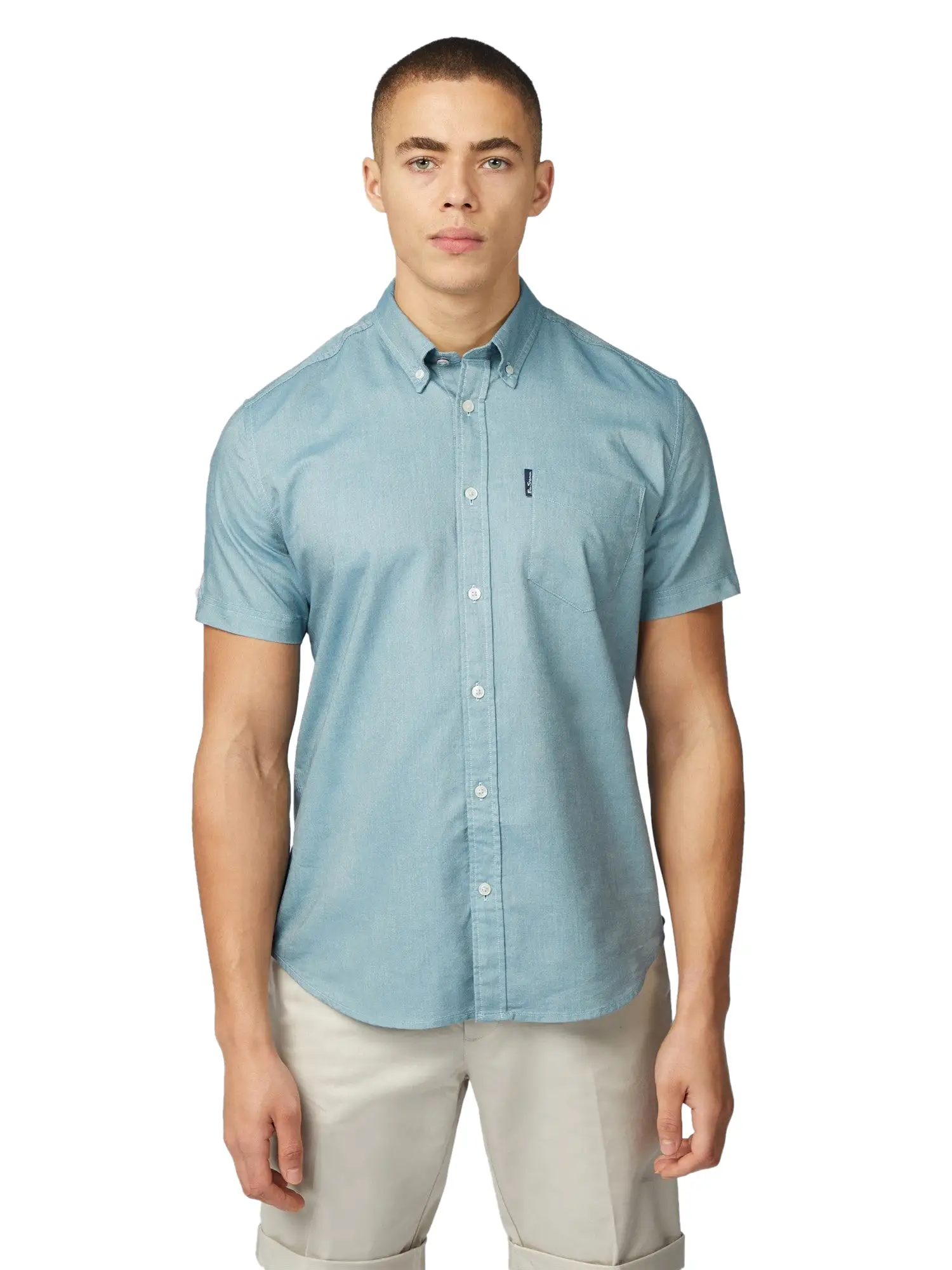 Ben Sherman Mens Shirt 'Signature Oxford' - Short Sleeved