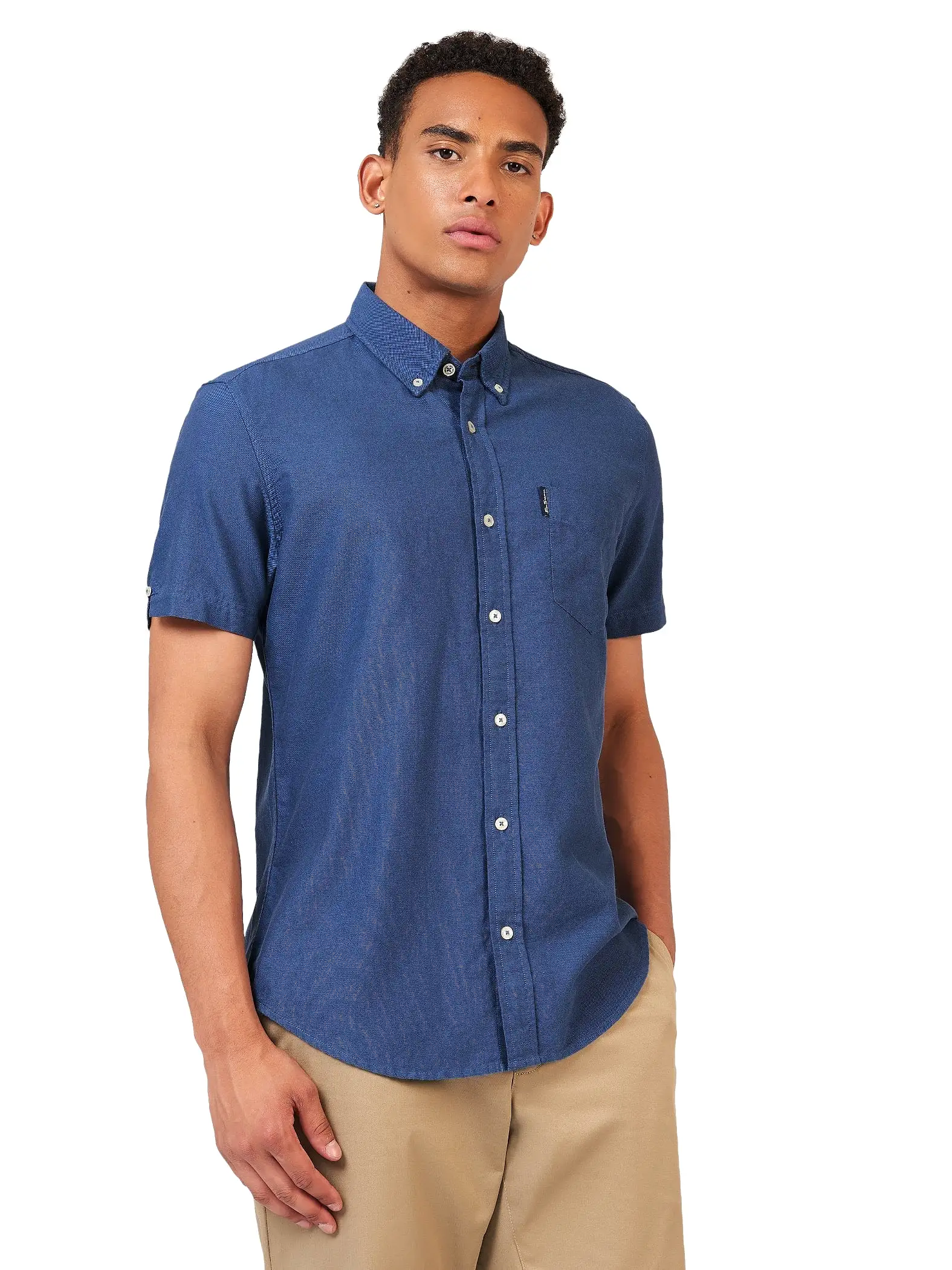 Ben Sherman Mens Shirt 'Signature Oxford' - Short Sleeved