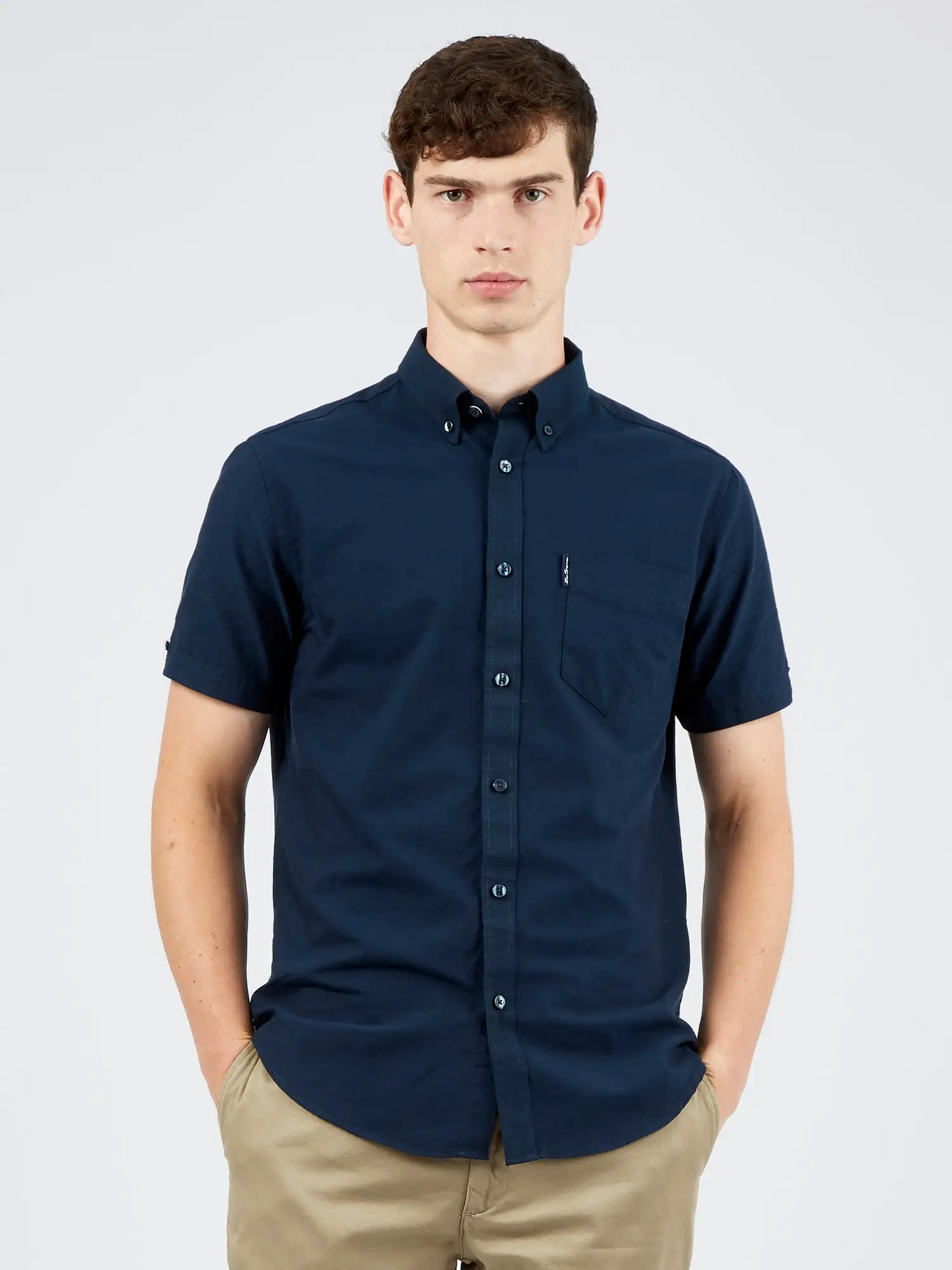 Ben Sherman Mens Shirt 'Signature Oxford' - Short Sleeved