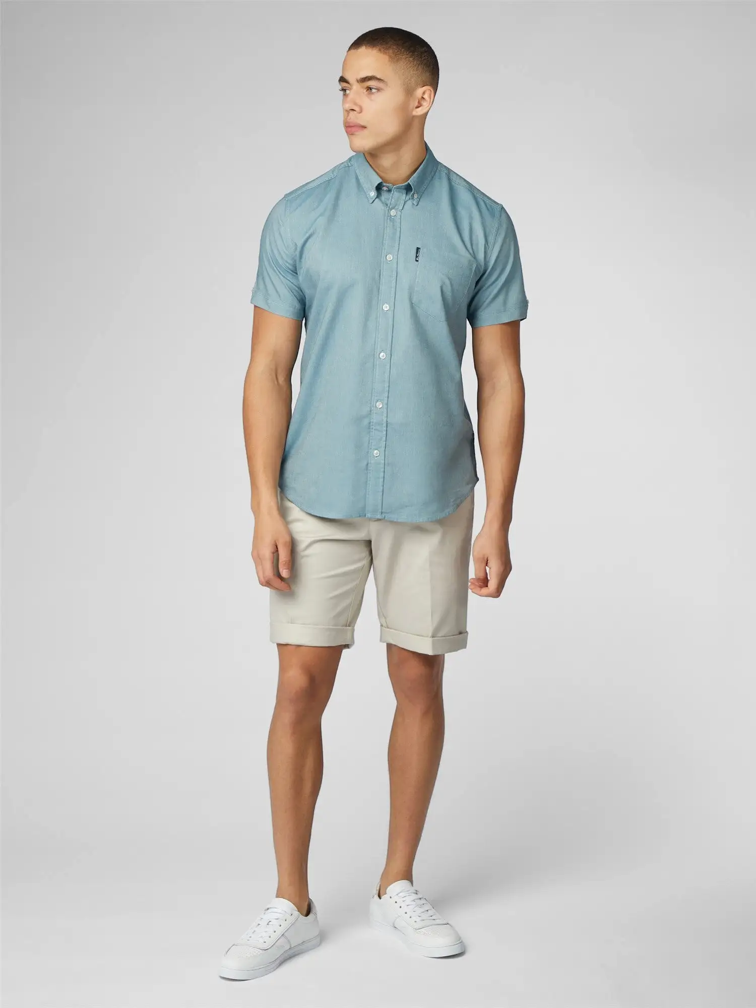 Ben Sherman Mens Shirt 'Signature Oxford' - Short Sleeved