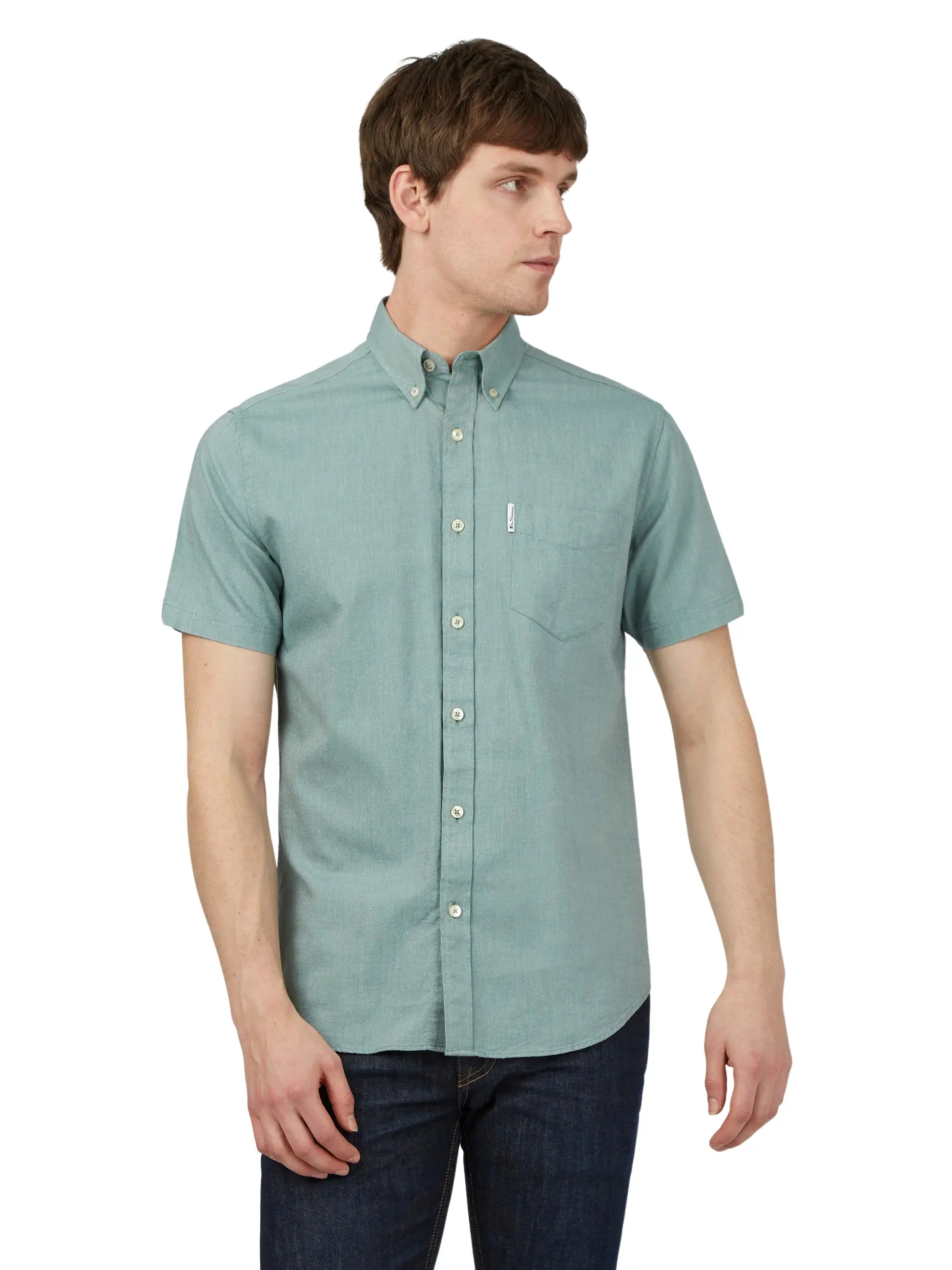 Ben Sherman Mens Shirt 'Signature Oxford' - Short Sleeved