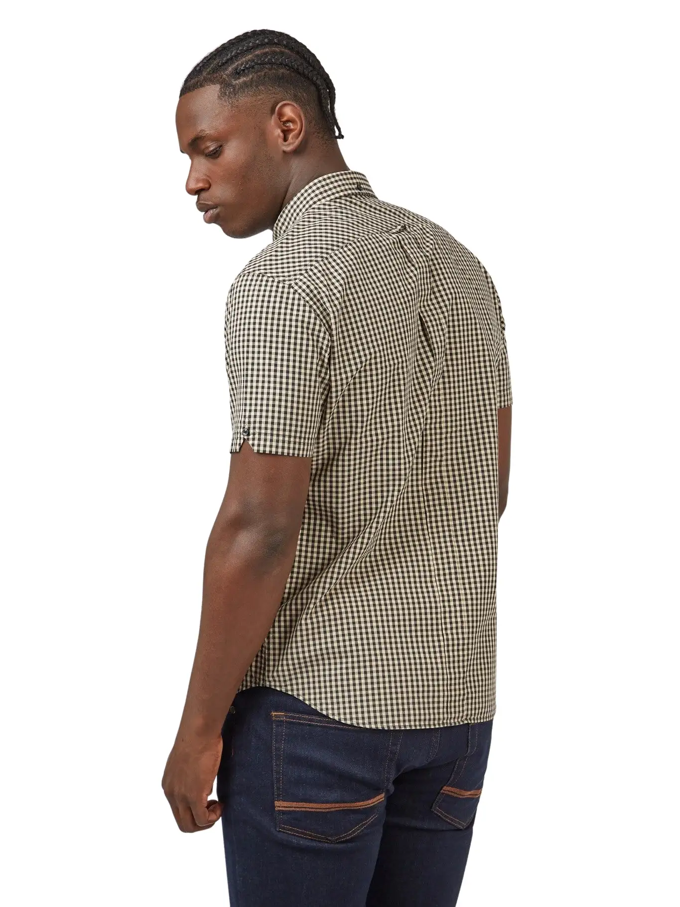 Ben Sherman Mens Signature Gingham Shirt - Short Sleeved