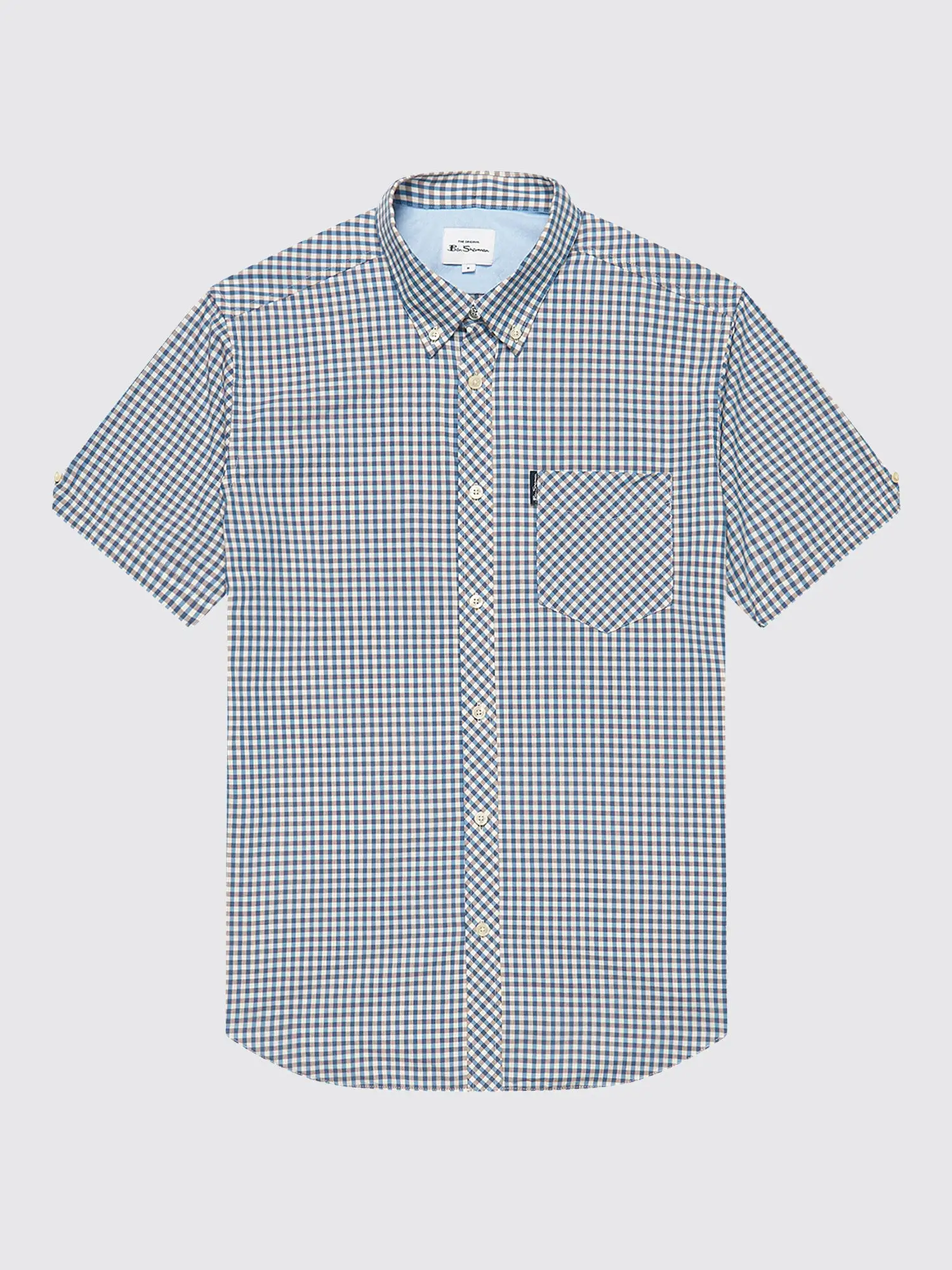 Ben Sherman Mens Signature Gingham Shirt - Short Sleeved