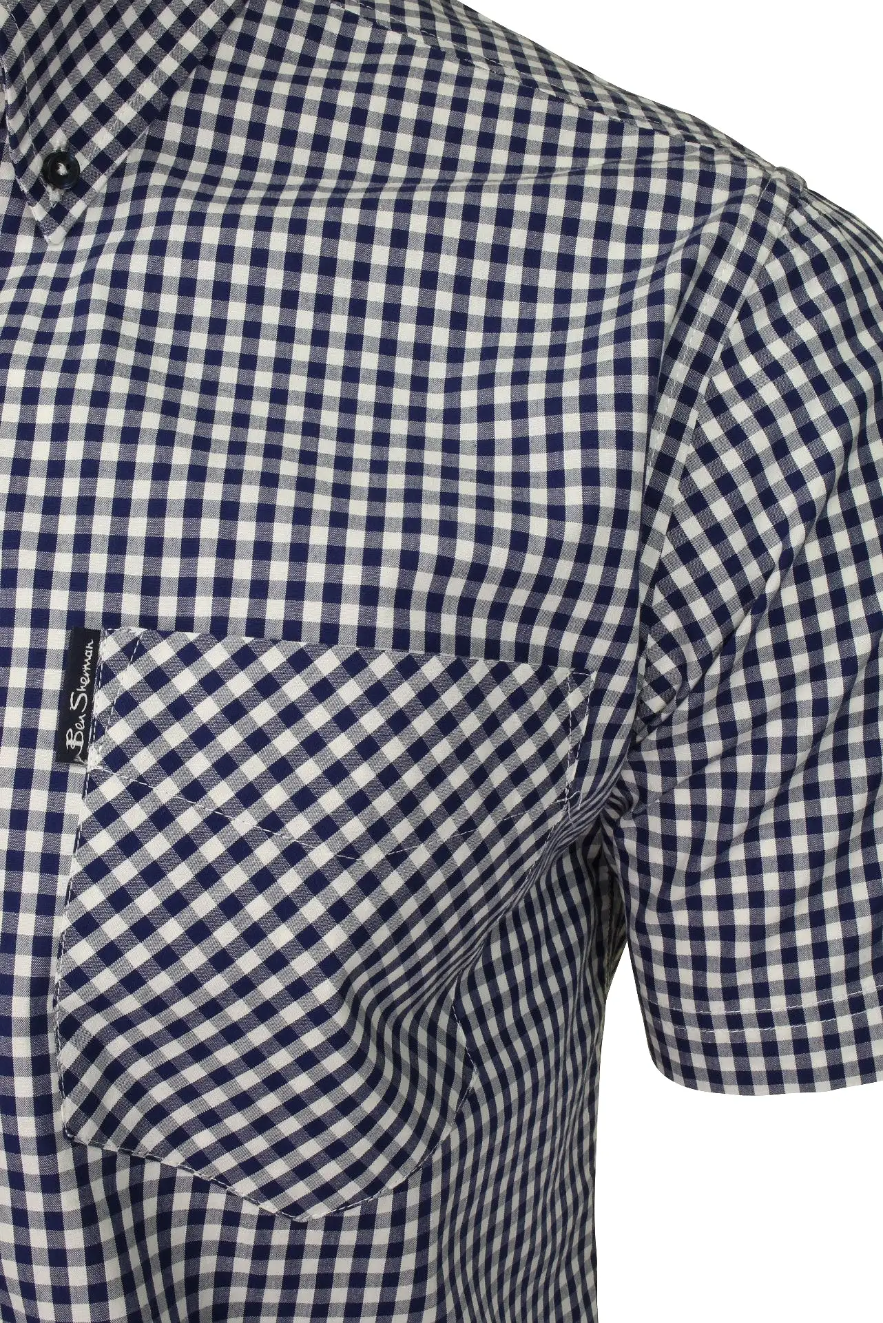 Ben Sherman Mens Signature Gingham Shirt - Short Sleeved