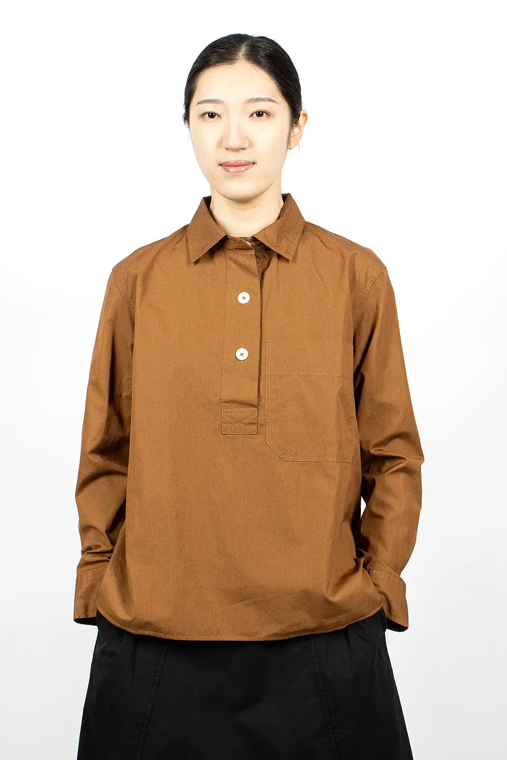 Big Pocket Swing Shirt Tobacco