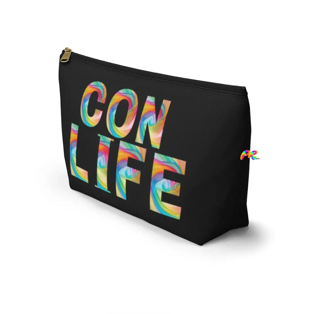 Black Con Life Makeup Bag