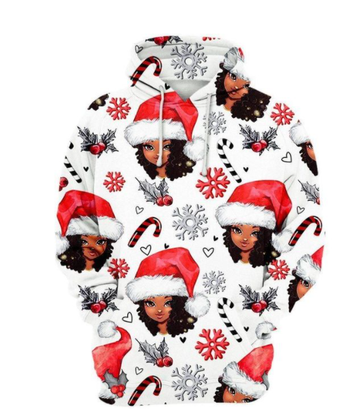 BLACK GIRL BEAUTIFUL MERRY CHRISTMAS ALL OVER APPAREL 3