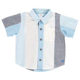 Blue Rooster Baby Boys Jack Shirt - Ocean Stripe