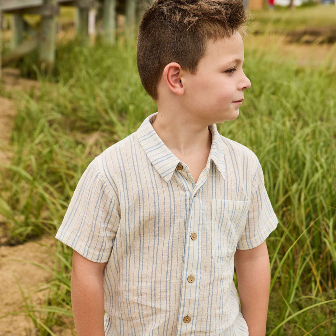 Blue Rooster Boys Jack Shirt - Riviera Stripe