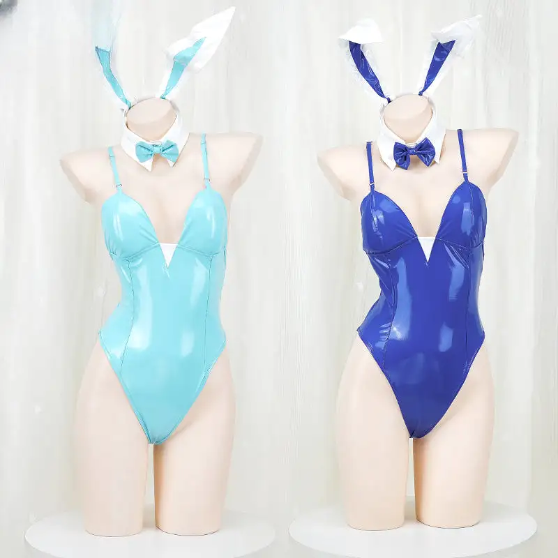 Blue Sky Blue Cute Bunny Girl Cosplay Set ON900