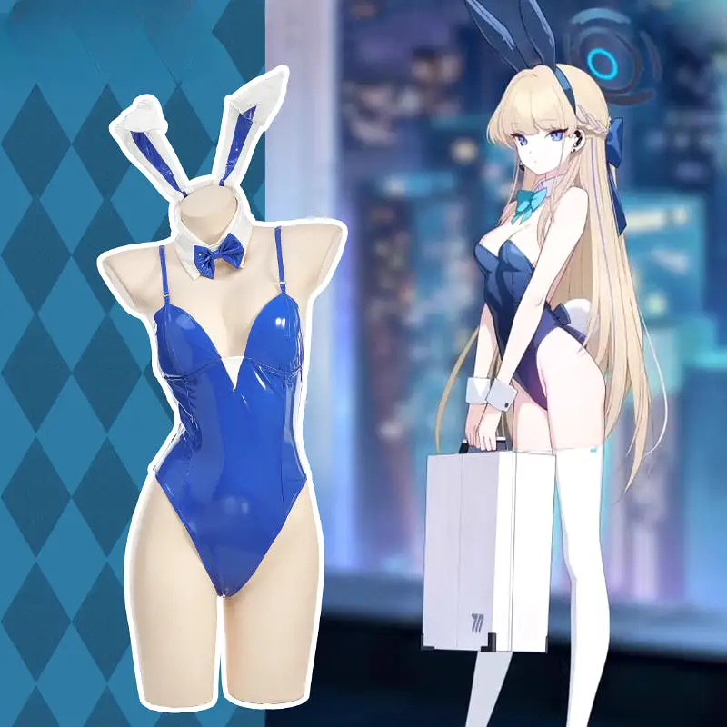 Blue Sky Blue Cute Bunny Girl Cosplay Set ON900