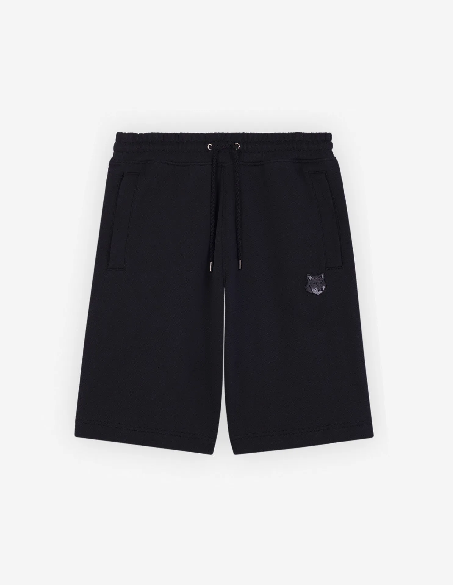 Bold Fox Head Patch Oversize Jog Shorts Black