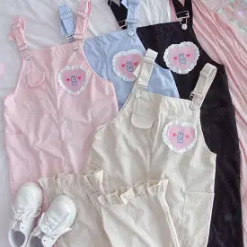 Bunny Corduroy Overalls AD210237