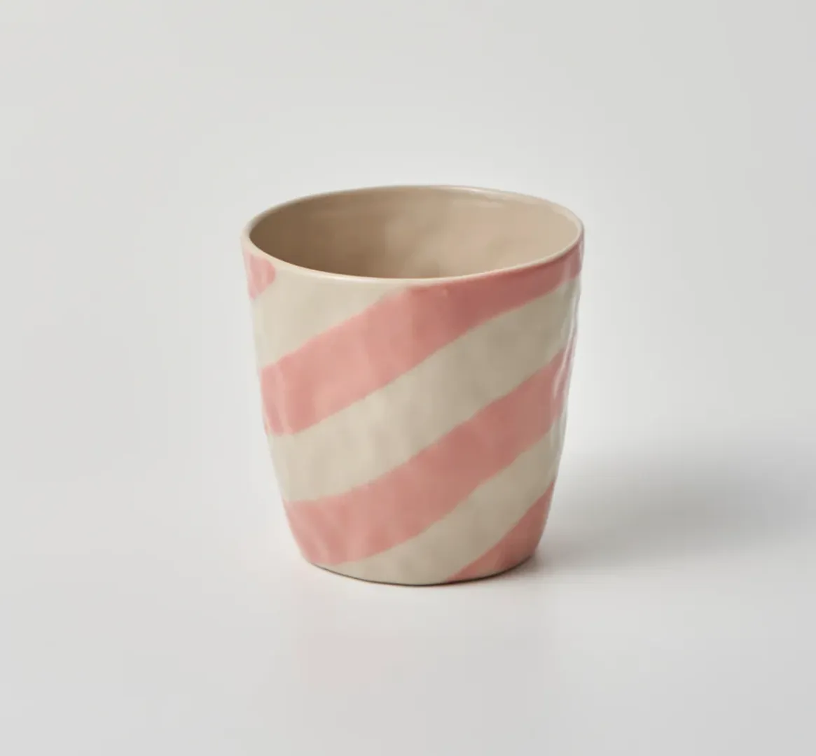 Cabana Stripe Tumbler Pink