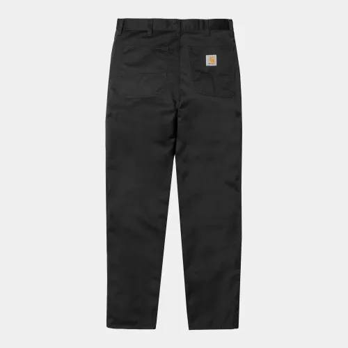 Carhartt WIP Simple Pants 'Denison' Twill  Black ,65/35% Polyester/Cotton 'Denison' Twill, 8.8 oz