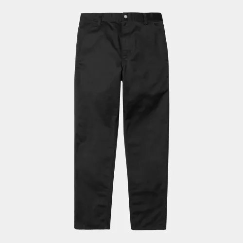 Carhartt WIP Simple Pants 'Denison' Twill  Black ,65/35% Polyester/Cotton 'Denison' Twill, 8.8 oz