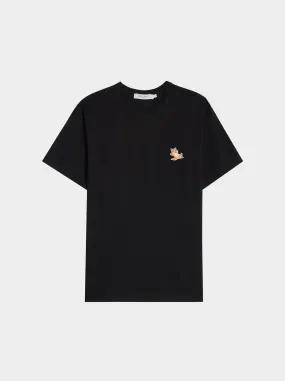 Chillax Fox Patch Classic Tee-Shirt, Black