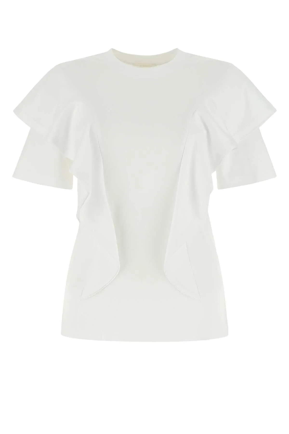 Chloé Ruffled Crewneck Short-Sleeved T-Shirt